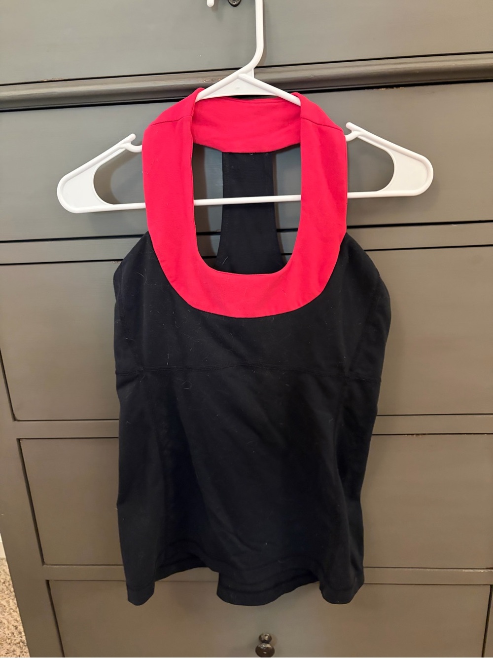 Lululemon black workout tank, size 8